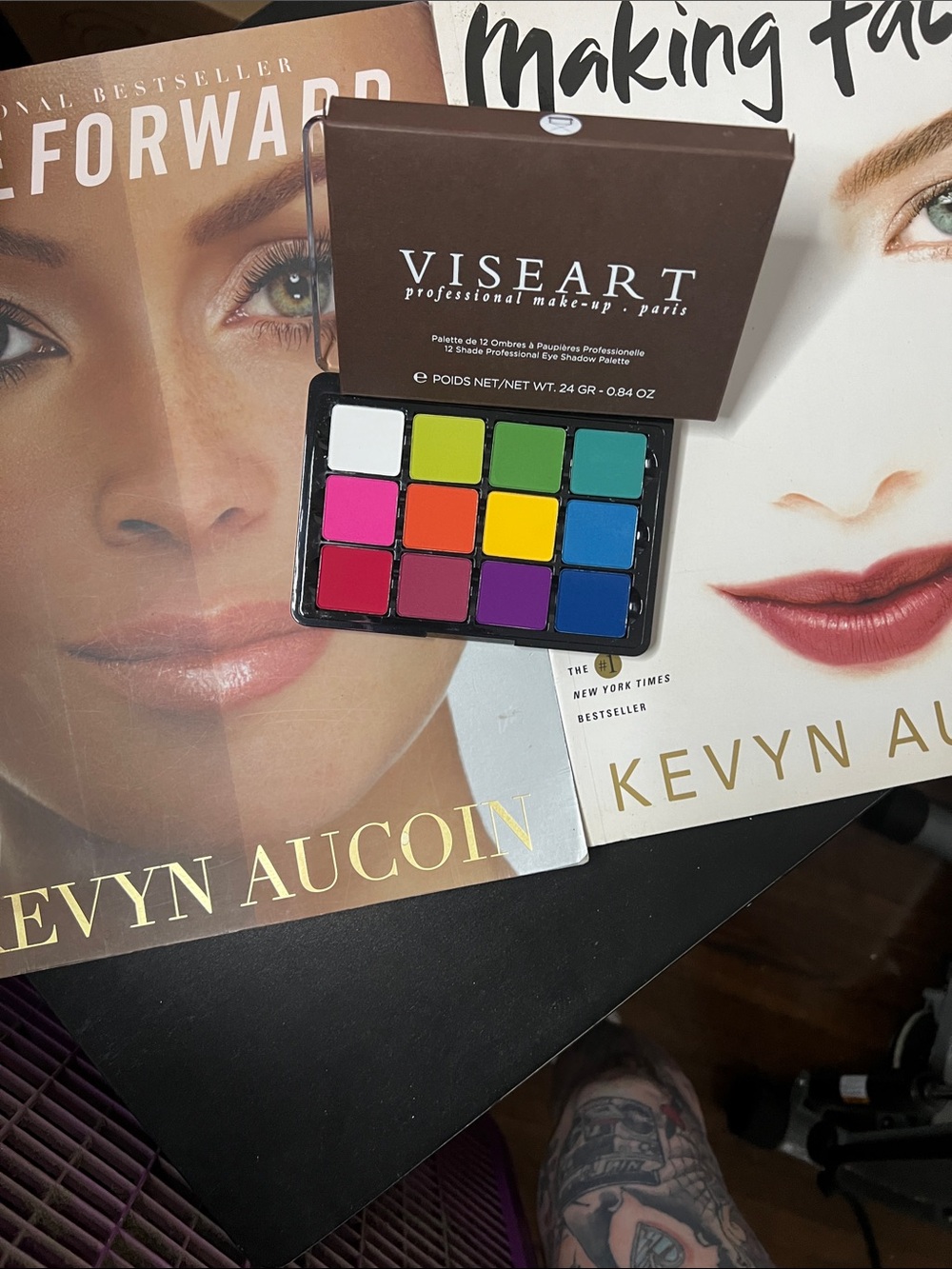 Viseart Professional Bright Color Eyeshadow Palette - Multi